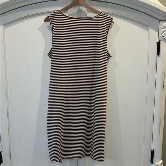 Striped Sleeveless Dress-Sz 8 - Picture 3 of 4